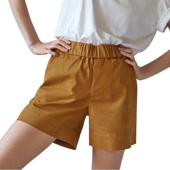 Everlane Easy Shorts Amber Pull On Pockets Size 16 - Picture 1 of 6